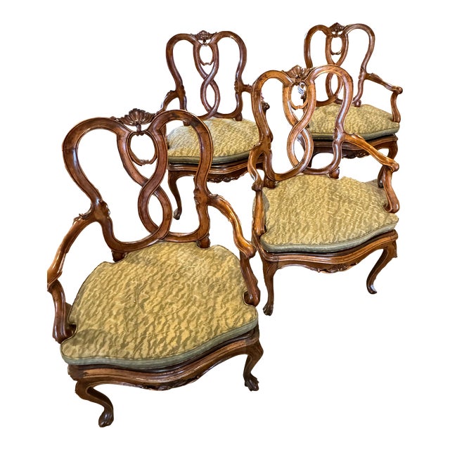 Mid 19th Century Antique Dining Chairs- Set of 4 For Sale