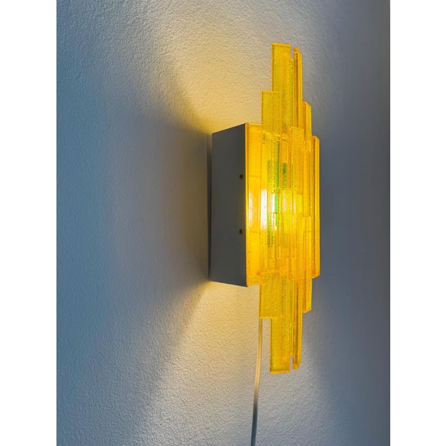 Acrylic Wall Lamps by Claus Bolby Cebo Industri, Denmark, 1970s, Set of 2 For Sale - Image 4 of 11