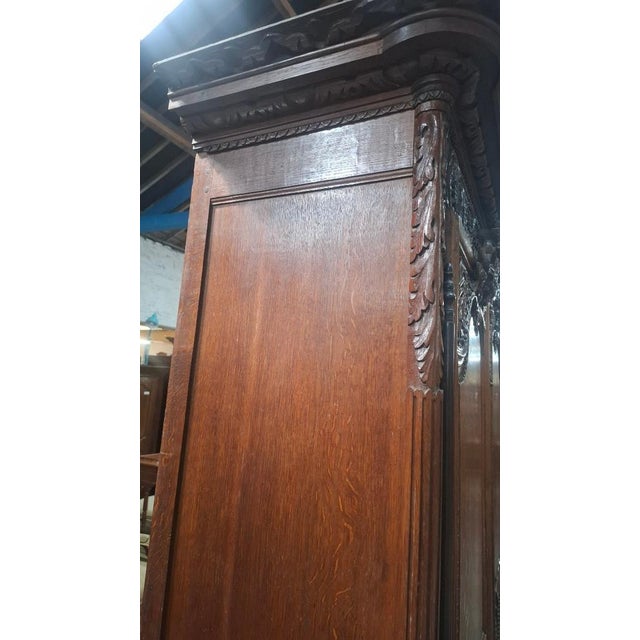 Wood Normandy Oak Bedroom Set, 1890, Set of 4 For Sale - Image 7 of 13