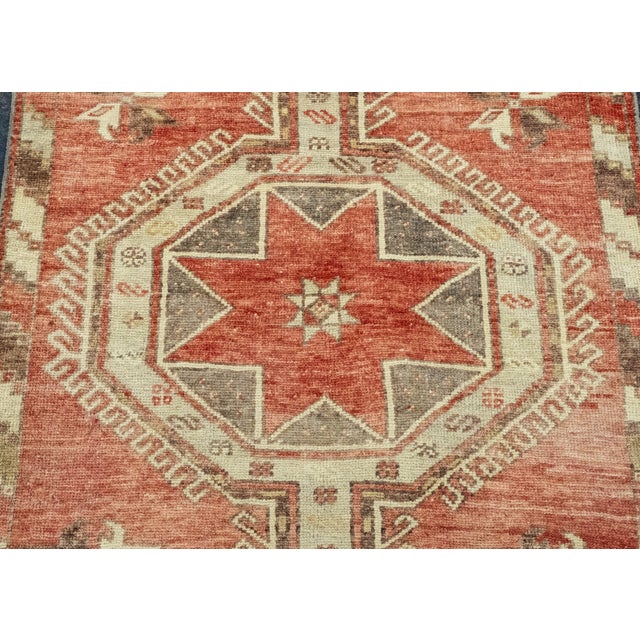 Turkish Vintage Runner Rug 3'1" x 10' #326 For Sale In Houston - Image 6 of 8