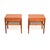 A beautiful and extremely stylish pair of Danish vintage teak side tables by Severin Hansen for Haslev, dating from the...