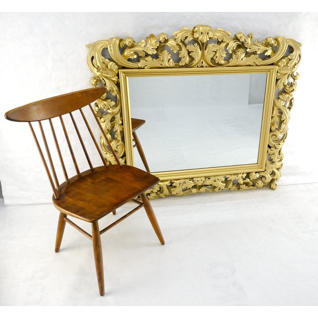 La Barge Massive Large Heavy carved Gold Gilt Frame Wall Mirror Regency Style For Sale - Image 4 of 17