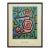 Paul Klee Vintage 1986 Lithograph Print Framed Modernist Poster " Heroische Rosen " 1938 For Sale