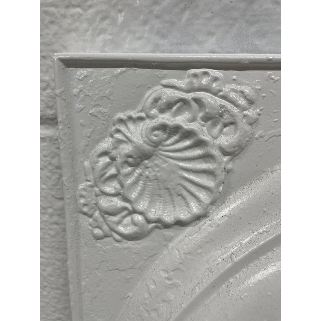 19th Century Antique 21" Cast Iron Fireplace Surround, Insert and Floor Panel – Ornate Victorian From New Orleans For Sale - Image 4 of 6