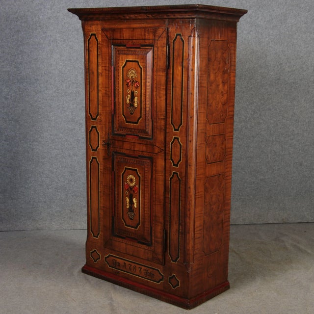 Small Antique Baroque Cabinet, 1800 For Sale - Image 9 of 18