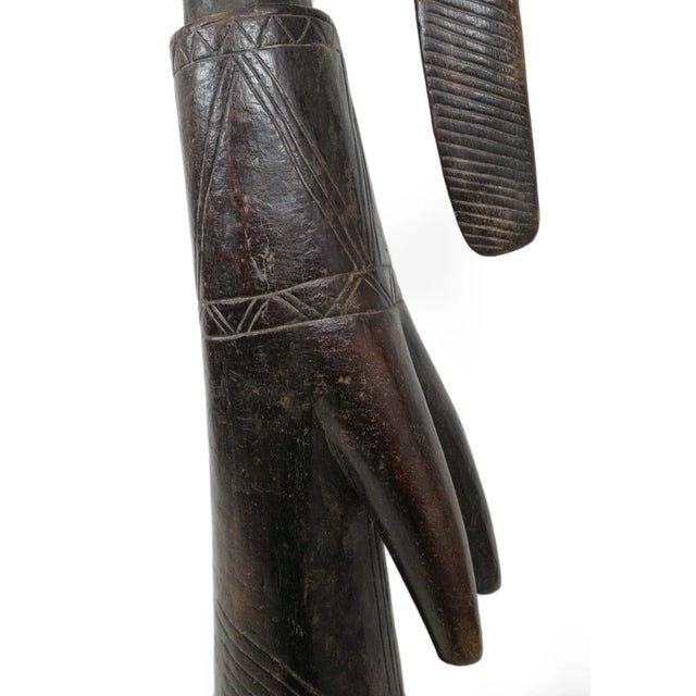 Wood Vintage Large Mossi Doll Sculpture For Sale - Image 7 of 8