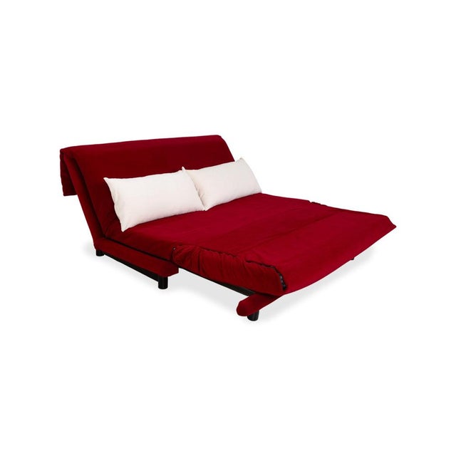 Multy Fabric Red and White Cream Manual Function Three-Seater Sleeper Sofa by Ligne Roset For Sale - Image 5 of 14