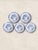 Antique English Wood & Sons "Yuan" Blue & White Transferware Dinner Plates, Set of 5 For Sale - Image 13 of 16