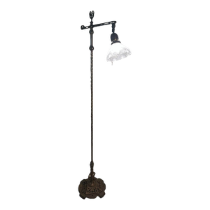 1920s Two Swans and Two Dolphins Floor Lamp
