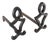 Ironwork for the Hearth: Early 20th C. Wrought Iron Andirons For Sale