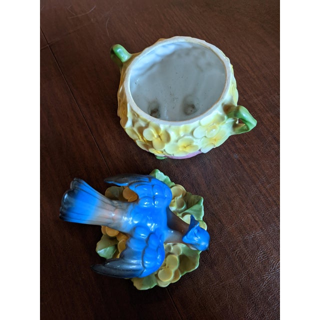 Ceramic Antique Bavarian Covered Dish For Sale - Image 7 of 13