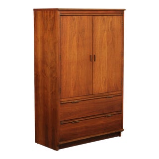 Lane Mid-Century Modern Walnut Armoire For Sale