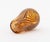 Glass Modern Pulled Feather Amber Glass Vase, 1975 For Sale - Image 7 of 8