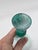 Chinese Liuli Gong Fang Green Crystal Wine Goblet/Vase For Sale - Image 3 of 5