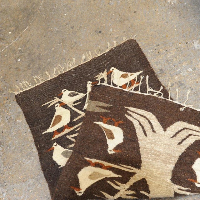 Egyptian Handwoven Wool Tapestry by Ramses Wissa Wassef, 1980s For Sale - Image 5 of 8