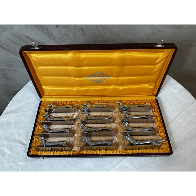 Twelve-Piece Knife Block Set, 1950s, Set of 12 For Sale - Image 10 of 15