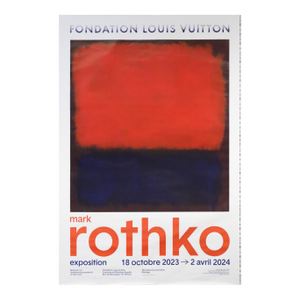 2023 French Exhibition Poster - Mark Rothko, Fondation Louis Vuitton (n.14)