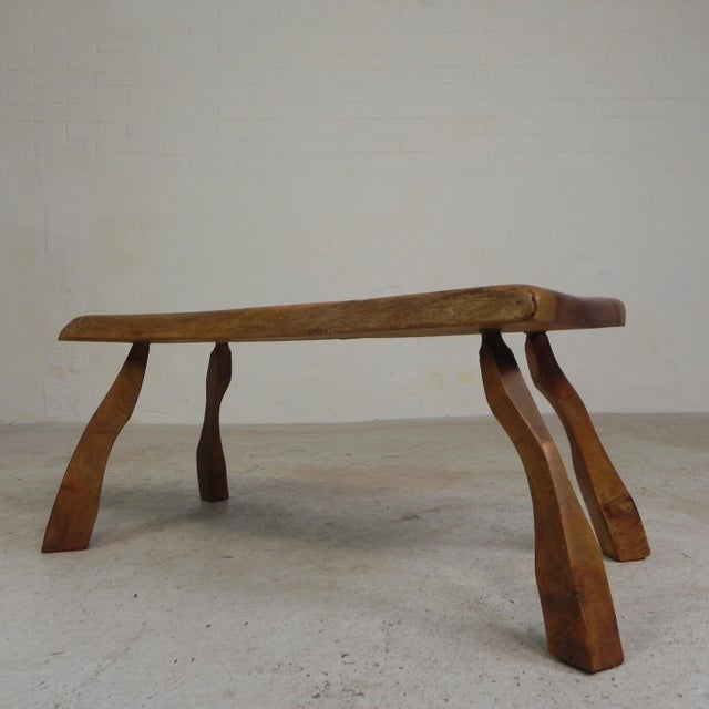 1960s Vintage Wooden Side Table, 1960s For Sale - Image 5 of 14