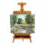 Vintage 1960's Oil Painting French Garden - Unknown Artist For Sale