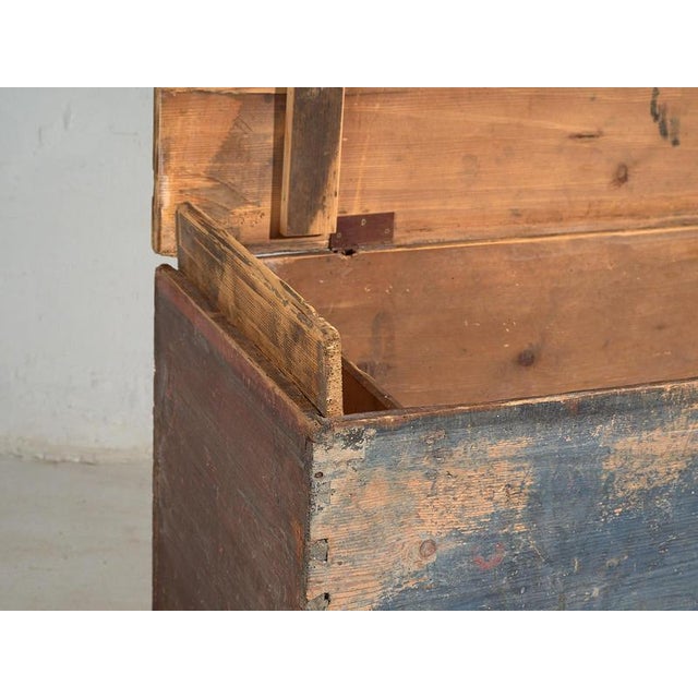 Antique Cobalt Blue Chest, 1920s For Sale - Image 9 of 17