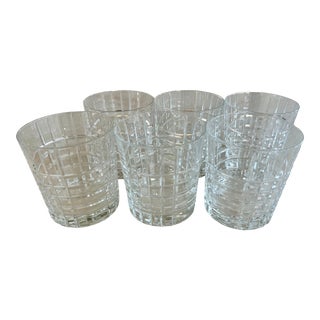 Tiffany & Co. Hand-Cut Crystal Lowball Glasses- Set of 6 For Sale