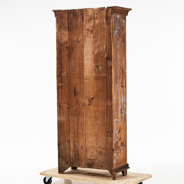 Blue Antique Swedish Gustavian High Cabinet, 1800s For Sale - Image 8 of 9