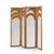 Vivai del Sud Vivai Del Sud Mid Century Italian Bamboo Rattan Palm Tree Folding Screen Mirror For Sale - Image 4 of 5