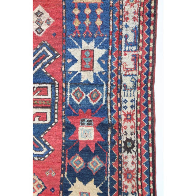 Red Antique Karabagh Kazak Caucasian Rug For Sale - Image 8 of 16