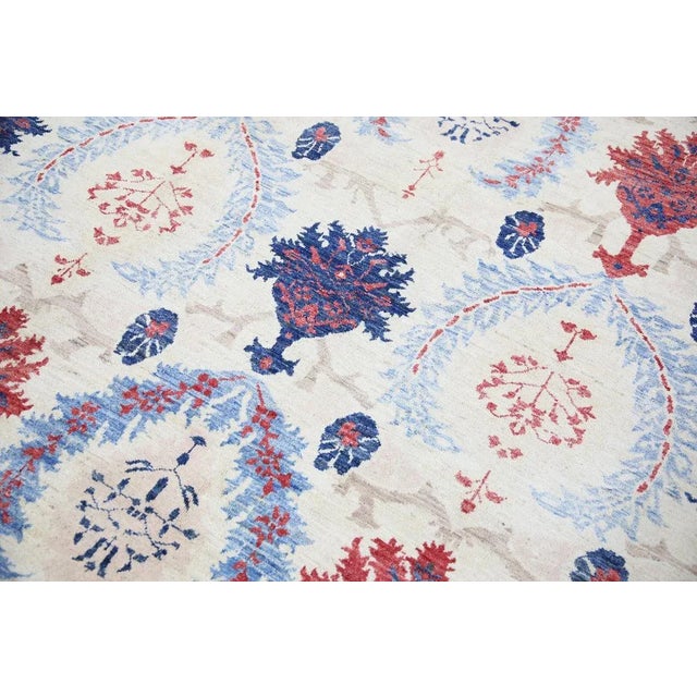 Turkish Oriental Hand Knotted Rug Modern 8'9" x 12' For Sale - Image 3 of 6