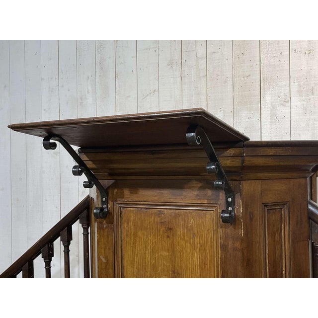 19th Century English University Chair in Fir and Pitch Pine For Sale - Image 5 of 16