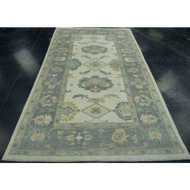 Turkish Oushak Rug 5'2" x 8'11" #18094 Explore a curated collection of hallway runners, wool rugs, and handmade...