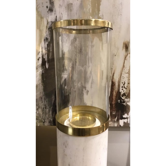 Arteriors Home Arteriors Lucy Large Marble Hurricane For Sale - Image 4 of 6