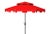 Not Yet Made - Made To Order Outdoor Zimmerman 9ft Double Top Market Umbrella - Red/White Trim For Sale - Image 5 of 5