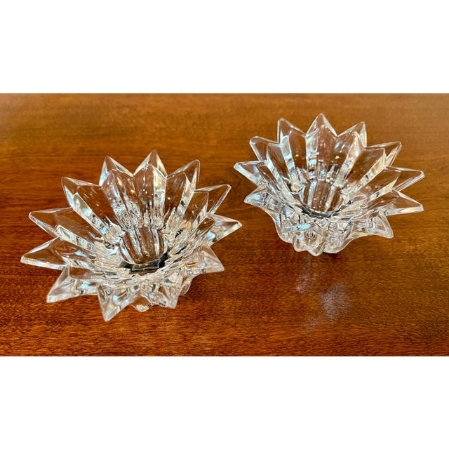Modern Mikasa "Bridgeton" Starburst Candle Holders a Pair For Sale - Image 3 of 10