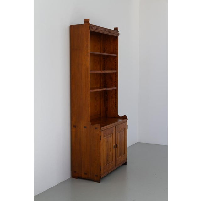 Antique Oregon Pine Bookcase by Martin Nyrop for Rud Rasmussen, Denmark, 1905 For Sale - Image 6 of 18