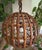 Boho Chic Large Italian Spherical Ceiling Lamp in Wicker, 1950s-1960s For Sale - Image 3 of 10