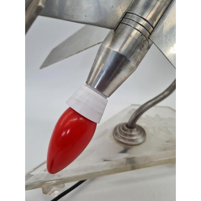 Vintage Table Lamp in Aluminium, 1960s For Sale - Image 8 of 17