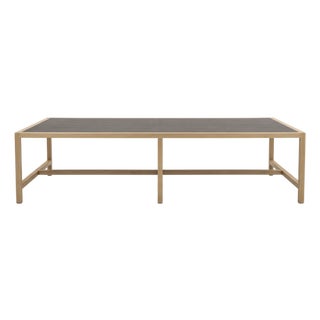Custom Oak & Europly Architectural Dining Table For Sale