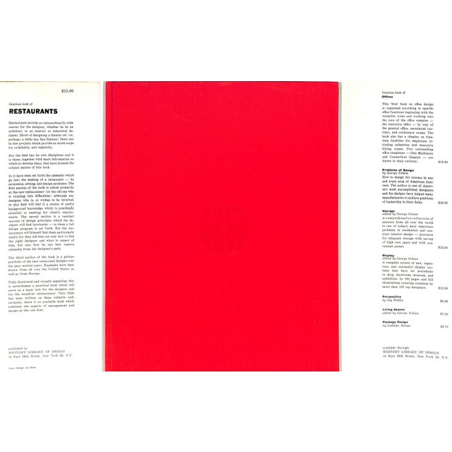 Traditional "Interiors Book of Restaurants" 1960 Atkin, William Wilson & Adler, Joan For Sale - Image 3 of 12