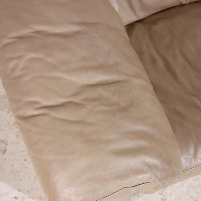 Beige Model 4000 Leather Sofa Set by Rolf Benz, Set of 4 For Sale - Image 8 of 18