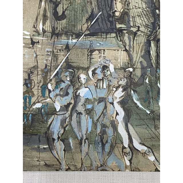 Mid 20th Century Daniel Louradour "Carnival in Venice" Mixed Media C.1970 For Sale - Image 5 of 13