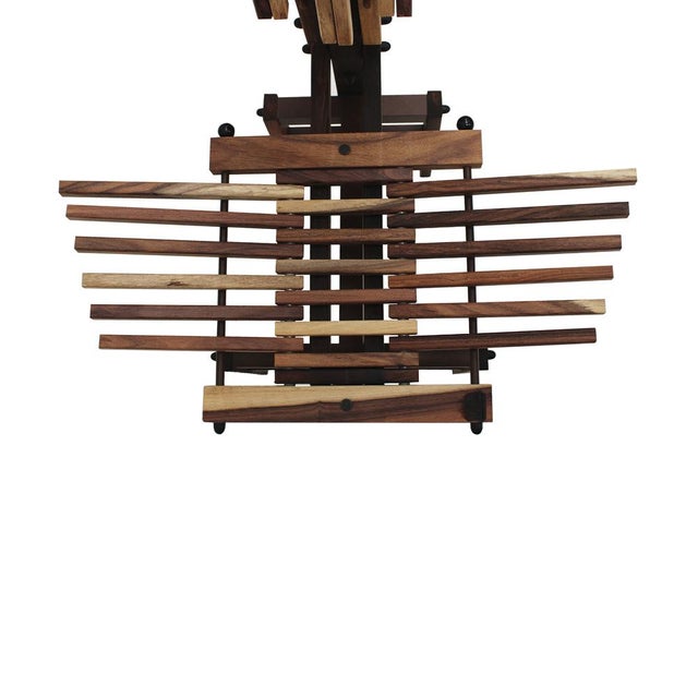 Set of Italian Sculptural Wooden Chairs by Anacleto Spazzapan, 1980s For Sale - Image 13 of 18