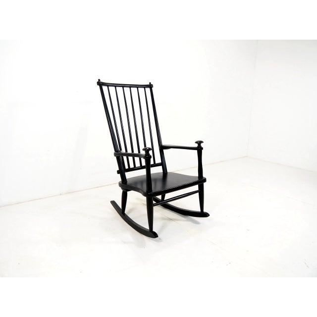 Mid-Century Scandinavian Rocking Chair For Sale - Image 10 of 10