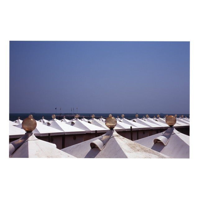 Paul Cooklin, Rows of Beach Tents, Venice, Italy, Edition of 50 For Sale