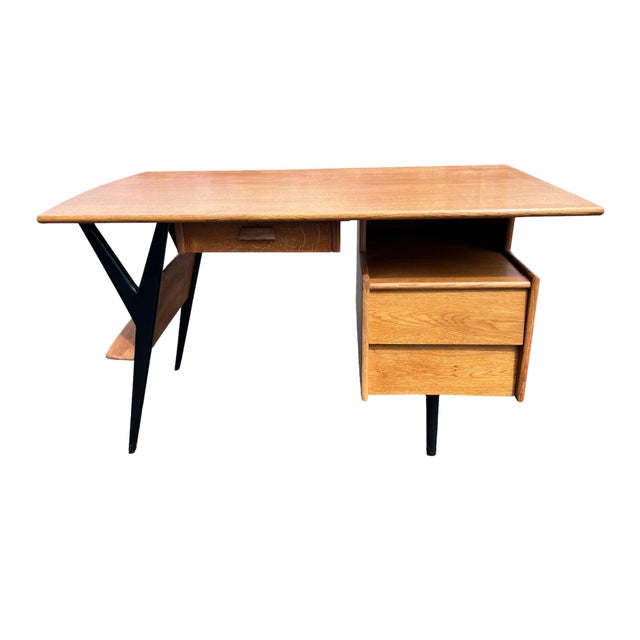 Vintage Desk by Louis Paolozzi, 1950s For Sale - Image 9 of 13