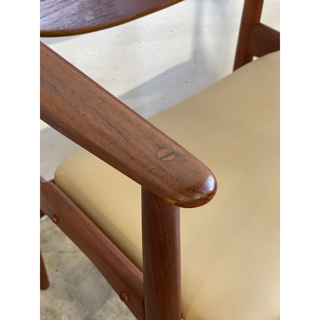Pair Arne Hovmand Olsen Rare Danish Modern Teak Chairs For Sale - Image 9 of 13