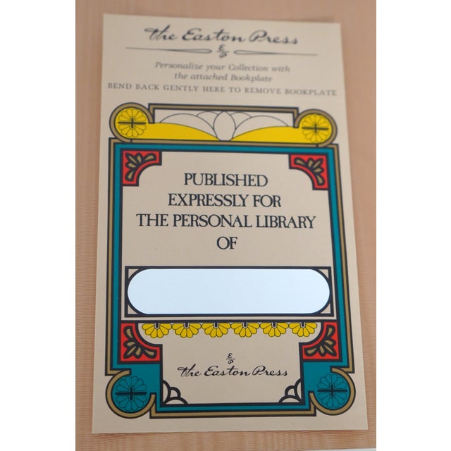 Set of 5 Gold Embossed Leather Bound Books W/ Gilt Edge by the Eaton Press For Sale - Image 11 of 11