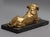 19th Century English Bronze Mastiff Dog Figure on a Stone Stand For Sale - Image 6 of 10