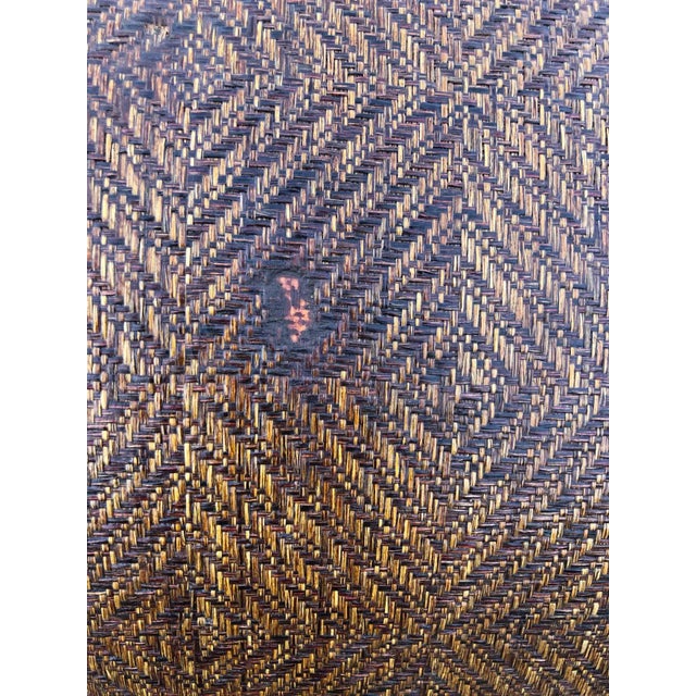 Vintage Seagrass Waterfall Console Table For Sale - Image 11 of 13