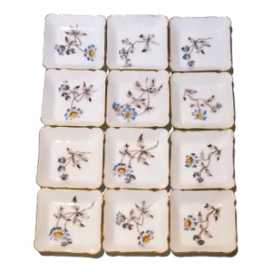 Over 140 Years Old Antique Haviland Limoges Porcelain Dishes- A Set of 12 Pieces
